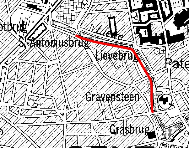 dijk Zilverhof, Gent Ter bescherming van de bebouwing in de omgeving van Zilverhof te Gent wordt langs de rechteroever van de Lieve, een zijloop van de Leie, een dijk voorzien.