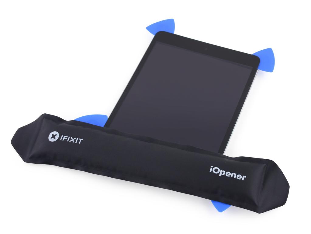 Stel de opgewarmd iopener op de home-knop einde van