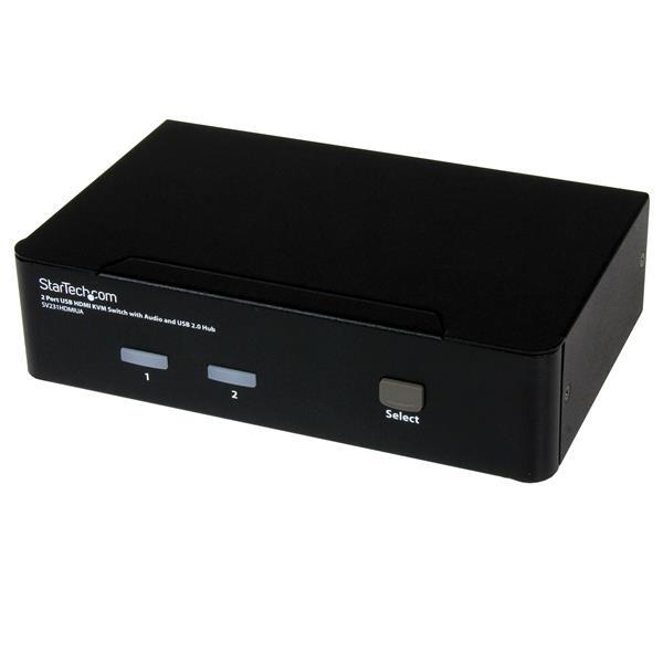 2-poort USB HDMI KVM-switch met Audio en USB 2.