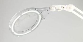 Ultra Slim XR LED loeplamp D25080 Lichtbron: 60 volspectrum Daylight LED lampen Lamp: 2760 lux op 30 cm afstand