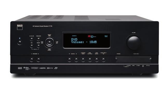 NAD IPD 2) - RDS-Tuner, DAB-ingang (i.c.m. NAD DB1) - Multiroom/Multisource (Audio, Video), IR IN/OUT - Lerende afstandsbediening HTR 3, ZR 4 (Multiroom) Home theater zoals het hoort met Audyssey.