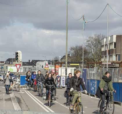 De gemeente toetst de fietsomleidingsroutes op kwaliteit en de veiligheid voor met name fietsers en voetgangers.