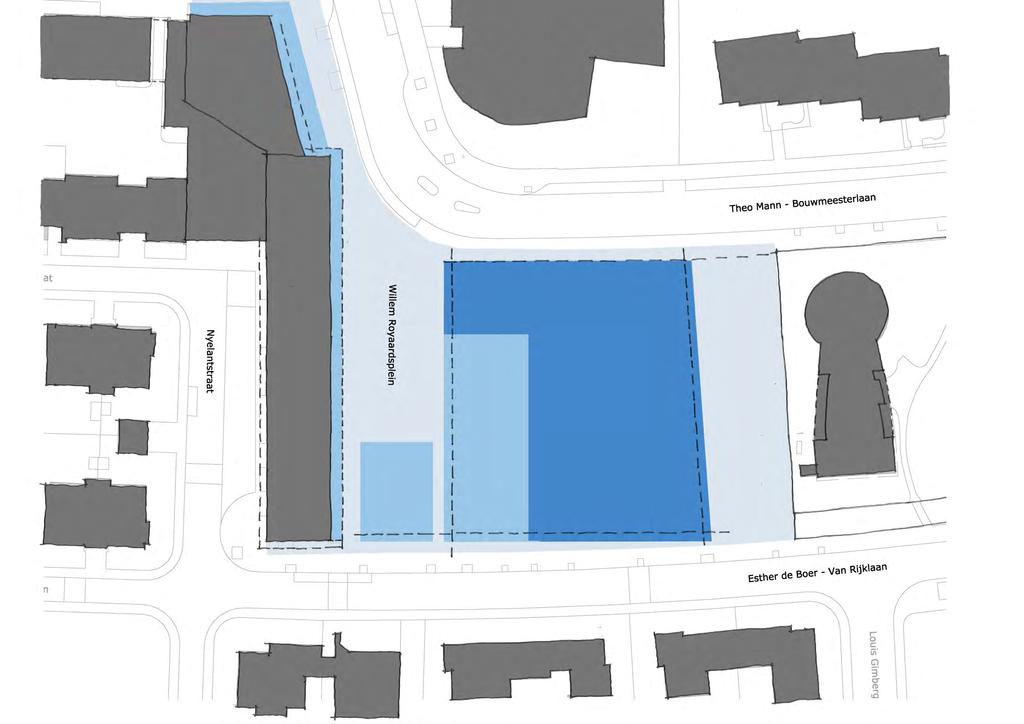 rooilijn openbare ruimte 22 m 300 700 2300 rooilijn paviljoens rooilijn entree trekker uitgang