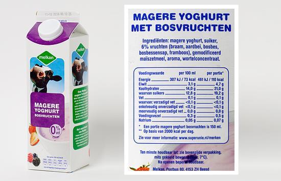 Voorbeeld 2 Voedingsmiddel Totale hoeveelheid kcal vetten koolhydraten eiwitten Tussendoortje Magere yoghurt bosvruchten (1 portie á 150ml) 110 kcal 0,1 21,0 4,7 Verbranden van 110 kcal (1 portie