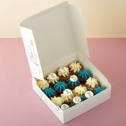 00 Mini Gift Box "Sweets for my love" 16 mini cupcakes met tekst "Sweets for my love" per stuk 20.