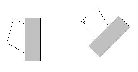 5 Volgende vierhoeken zijn gedeeltelijk verborgen. Welk soort vierhoeken kunnen het zijn?