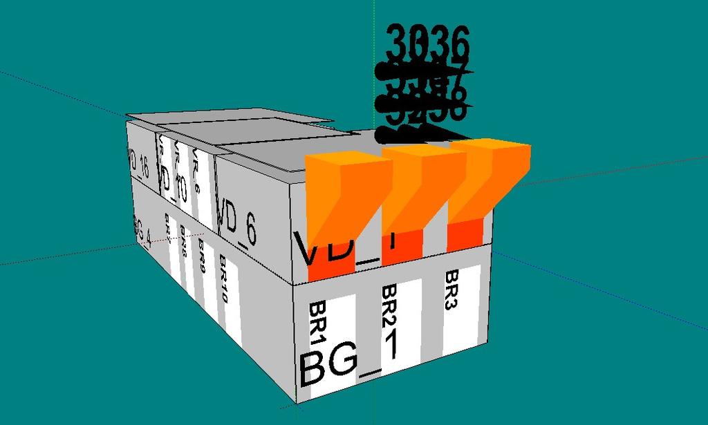 De hoogst gemeten (maatgevende) warmtestralingsflux vanuit BC1 (bronobject) naar de gevelopeningen in de bovengelegen brandcompartimenten (doelobjecten) bedraagt 10,7 kw/m 2.