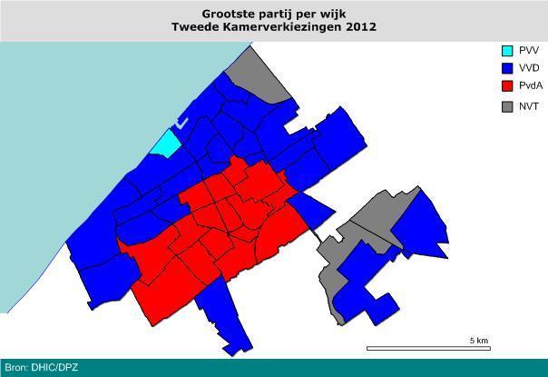 PBS/2012.228 9 Lijst Politieke groepering Stemmen van kiezers in Den Haag Stemmen van kiezers buiten Nederland 4 CDA (6) 10.212 1.652 5 SP (5) 17.785 (5) 2.547 6 D66 (4) 24.605 (2) 7.
