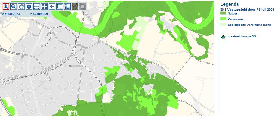 4.2 Ecologische Hoofd Structuur (EHS) 4.2.1 Betekenis Het onderzoeksgebied is door Provinciale Staten aangewezen als onderdeel van de EHS met als functie Verweven (zie afbeelding 3 en 4).