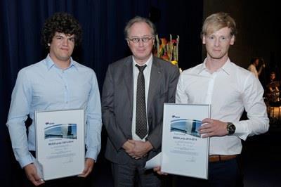 windturbines Benjamin Koyen en Thomas Van Leemput kregen in 2012-2013 de Besix prijs voor hun