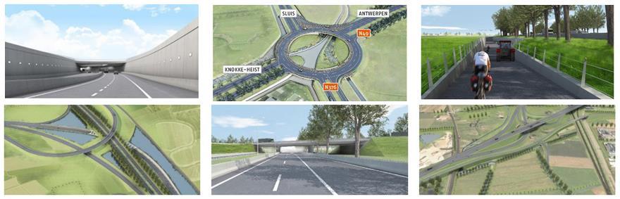 A11 Brugge Project omvat: Aanleg van een verbinding