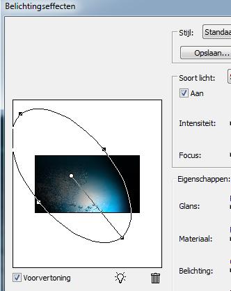 Filter, Rendering, Zon en Belichtingseffecten: Sla je de opdracht als PSD (PhotoShop Document) op, als: 4-Advertentie-eigennaam.