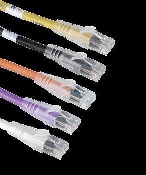 dan de RJ45 Keuze uit 9 verschillende kleuren Channel Link Iedere kabel is voorzien van een label die de lengte weergeeft De onderstaande patchkabels zijn getest op Return loss en Next waarde,