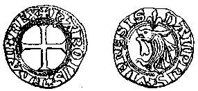 Dubbele mijt (ref. : ) Engeland Henry vi (1422-61 en 1470-1471) 128.