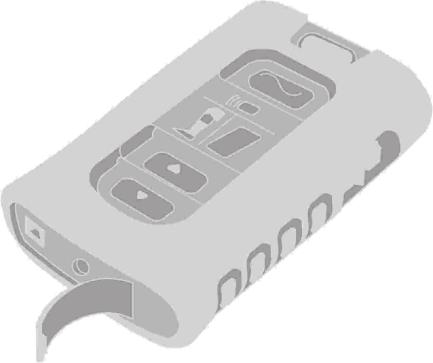 Klepje Oplaadcontact RF-stimulator Oplaadcontact regeleenheid Klepje Afbeelding 13: Oplaadcontacten van de RF-stimulator en regeleenheid.