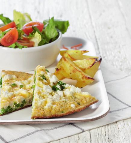 Speciale omelet Frittata met erwtjes en ovenfrieten Hoofdgerecht 3 3 personen 45 min. Max.