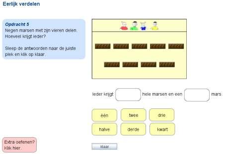 Deze mogelijkheid kan ook gebruikt worden om bijvoorbeeld leerlingen tussendoor extra te