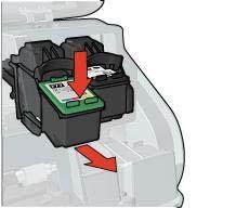 Zie modus inktreserve voor meer informatie. Installatie-instructies Voer de volgende stappen uit om de inktpatroon te installeren: 1 Controleer of de printer is ingeschakeld.
