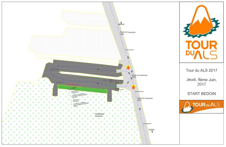 Hier vindt het echte startschot van de jubileumeditie plaats. Deze locatie wordt in de middag van 7 juni opgebouwd en kan na afloop van de laatste start (rond 10.00 uur) weer afgebroken worden.