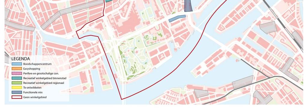 Beleidsmatig worden deze gebieden gedefinieerd als functionele mixzones. Het zijn geen typische winkelgebieden waar de winkelfunctie de boventoon voert, maar waar winkels wel een plek hebben.