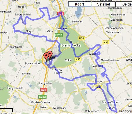 Routebeschrijving (vervolg) 153,0 15.47 AMEN,r.a. Hoofdstraat; Ekehaar.