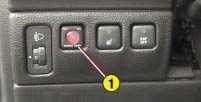 UW IN EEN OOGOPSLAG 11 VOORSTE AIRBAGS Uitschakelen airbag aan passagierszijde* Steek de contactsleutel in de schakelaar 1 en draai deze: op ON airbag aan passagierszijde geactiveerd.
