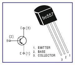 16 PNP transistors The PNP transistor type I commonly use is BC557. It has following specs: Voltage rating: 50 V Maximum current: 0.1 A Power rating: 0.