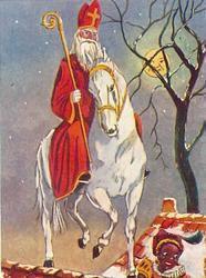Net zoals Wodan rijdt Sinterklaas met zijn paard over de daken Waar wordt Sinterklaas nog gevierd (buiten België en Nederland)?