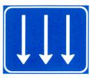 K11 Voorsorteren op niet autosnelweg, bord met interlokale doelen, routenummers en verwijzing