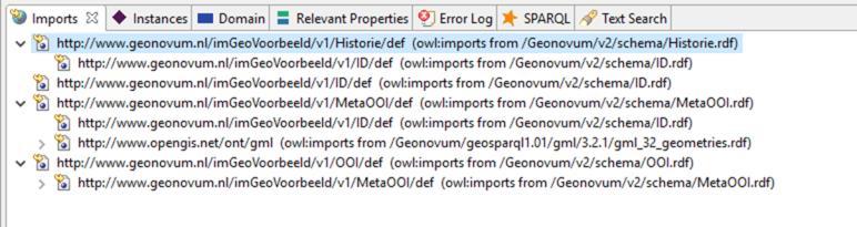IMGeo voorbeeld: importeren Een voorbeeld: ImGeo importeert gegevenscatalogues/ooi, Identificatie Ontologie, Geosparql en