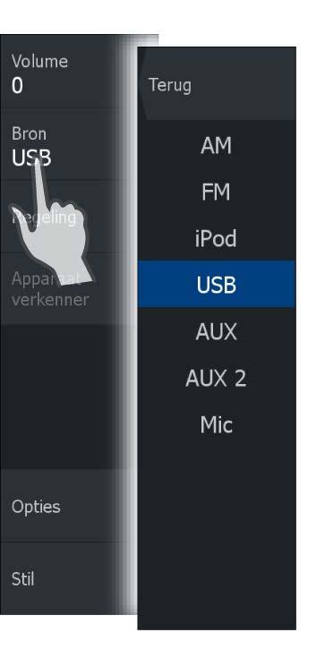 Volume Master volumeregeling Standaard wordt het volume voor alle luidsprekerzones aangepast wanneer u het master volume instelt.