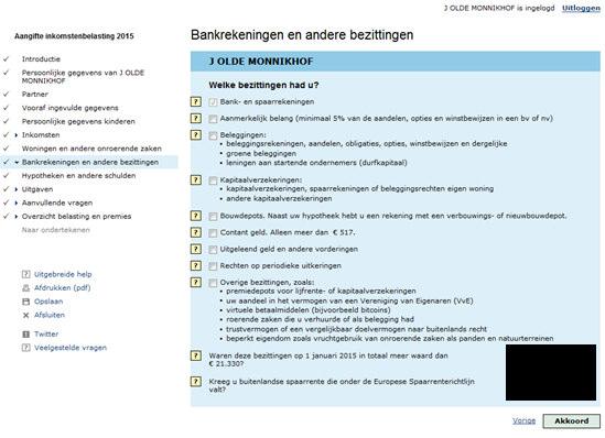 Meneer Jansen: Pensioen: 10.000 WOZ-waarde: 150.000 Hypotheek: 100.000 Hypotheekrente: 2.500 Medicijnkosten: 1.