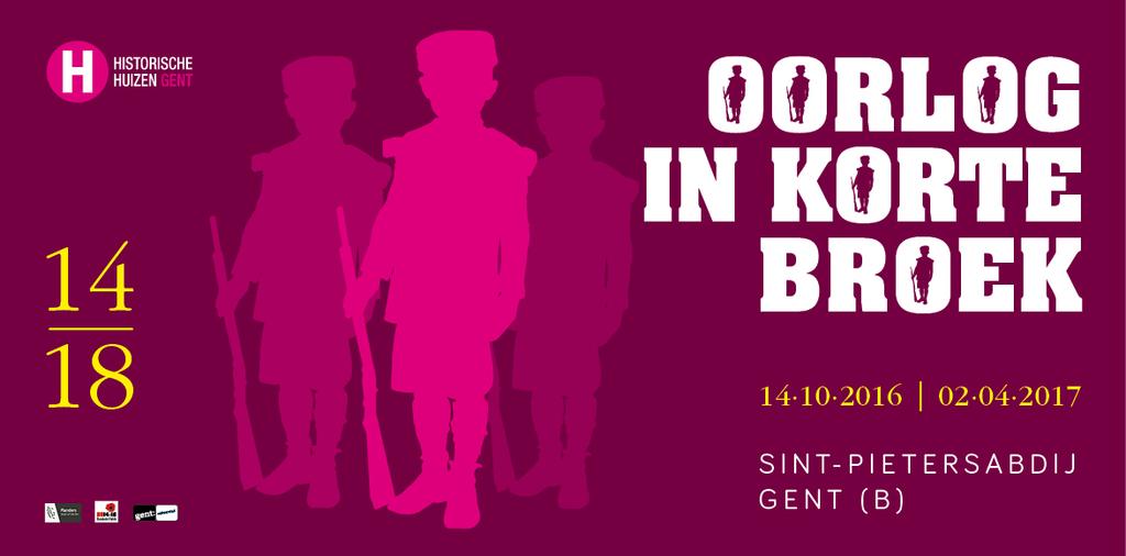 Tentoonstelling in Sint-Pietersabdij: Oorlog in korte broek De tentoonstelling 'Oorlog in korte broek' bekijkt de Eerste Wereldoorlog door kinderogen.