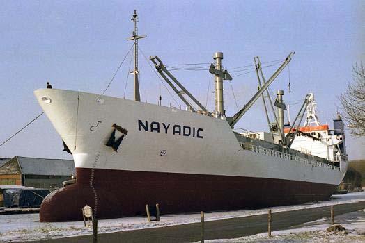 FIONA 8500575, 3-3-1986 opgeleverd door B.V. Scheepswerven Gebr. van Diepen, Waterhuizen (1025) als NAYADIC aan C.V. Scheepvaartonderneming Nayadic, Groningen, in beheer bij Seatrade Groningen B.V., 1994 ingebracht bij Nayadic Shipping Co.