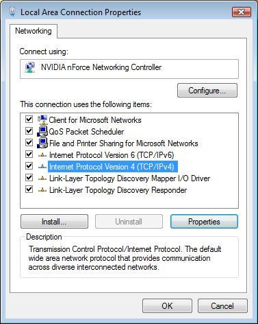 Windows Vista 6. Klik op de Windows (Start) knop. 7. Klik met de rechter muisknop op Netwerk, en selecteer Eigenschappen. 8.