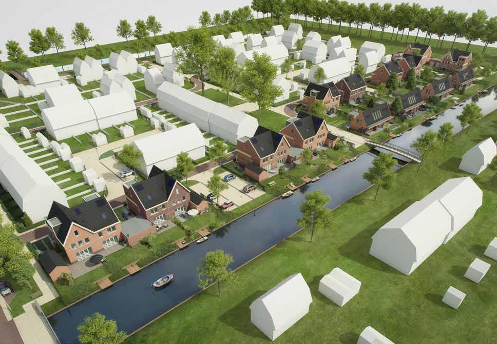 Er zijn, naast de vrijstaande villa s (type E), vier woningtypen ingedeeld van type A tot en met D. De woningen variëren in een langskap en dwarskap.