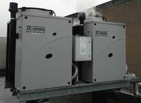 Duurzaam verwarmen met maximaal rendement De Remeha Gas HP 35A maakt - net zoals een klassieke elektrische lucht/water warmtepomp - gebruik van duurzame warmte uit de omgevingslucht.