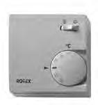Warmteverdeling Kamerthermostaat voor vloerverwarmingssystemen, ROTEX Monopex, System 70 Artikel Type Pakketgrootte Bestelnr.