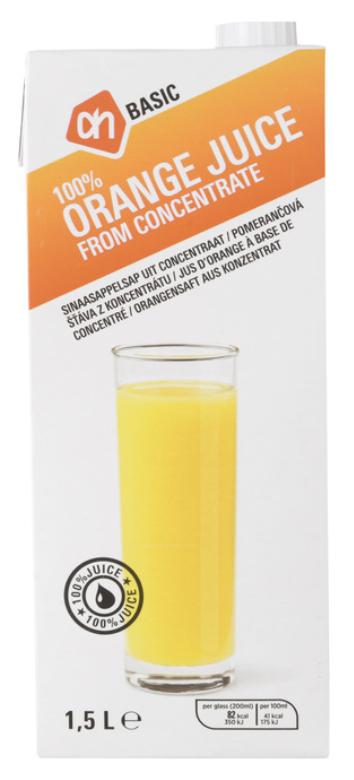 Basis isotone sportdrank: sinaasappelsap (Albert Heijn Basic) Hoeveelheid koolhydraten in sap: 9,5 g/100 ml 211 ml sinaasappelsap 289 ml water Recept voor 6% drank 316 ml sinaasappelsap 184 ml