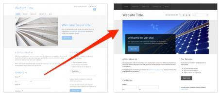 Het kiezen voor een ander thema kan het uitzicht van je site grondig wijzigen. EXTRA STAP 1 Klik in de blauwe balk bovenaan op Design.