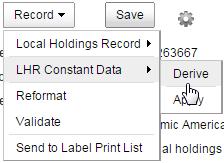 2.4 Constant Data LHRs Ook voor LHRs kan er gebruik gemaakt worden van Constant Data records. Het is mogelijk om op deze manier meerdere standaard LHRs op te slaan.