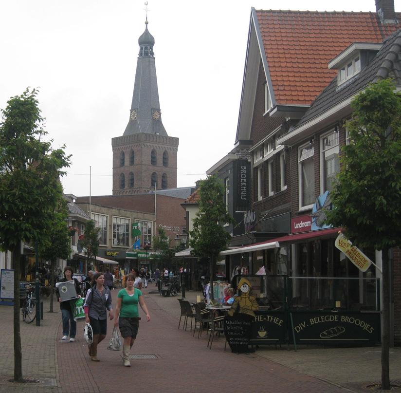 belangrijkste vestigingslocaties. Circa 60% van de winkels in Gelderland is gevestigd in een hoofdcentrum (zie grafiek).