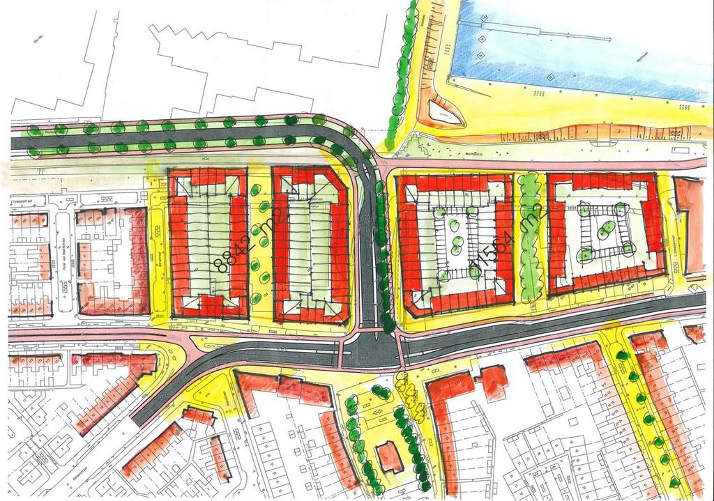 Model A verbindingen locatie slachthuis waterkwartier -