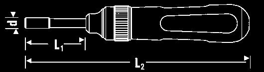 Doppen, aandrijf- en verbindingshulpstukken /4'' 6. 20 74-4008 Bitratel omschakelbaar op rechtsom, linksom en geblokkeerd met vast kling.