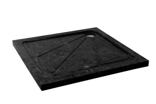 ST50 Douchebak Acryl en natuursteen Receveur de douche Acrylique et pierre naturelle Leverbaar als vierkant en rechthoek Disponible en version carrée et rectangle Materiaal /