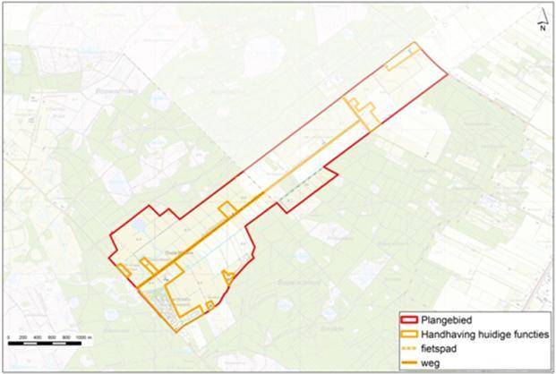 Kaden Voor de kade bij de Bosweg-Zuid wordt een waakhoogte van 30 cm aangehouden, voor het talud wordt uitgegaan van een talud van 1:1,5.