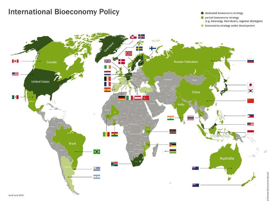 3. Bio-economie strategieën in overige lidstaten en regio s Lidstaten In de vorige studie werd een uitgebreid overzicht gegeven van bio-economie strategieën die in een aantal andere lidstaten en/of
