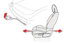 Comfort Voorstoelen De zitting, de rugleuning en de hoofdsteun zijn verstelbaar voor een optimale zitpositie. Verstel omwille van de veiligheid de stoelen alleen als de auto helemaal stilstaat.