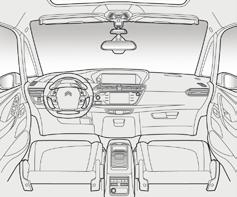 Overzicht Cockpit Automatische transmissie 143-147 Elektronisch gestuurde versnellingsbak 139-142 Schakelindicator 148 Plafonniers 208 Binnenspiegel 90 Panoramadak 209 Urgence-oproep of