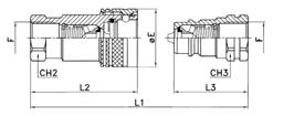 Snelkoppeling ISO 7241-1A Technische gegevens snelkoppelingen ISO 7241-1A - staal minimale barstdruk doorlaat max.